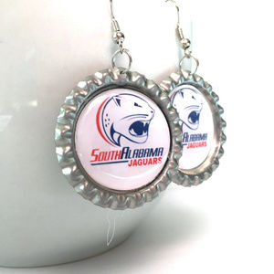 South Alabama Univ Jaguars Handmade Earrings